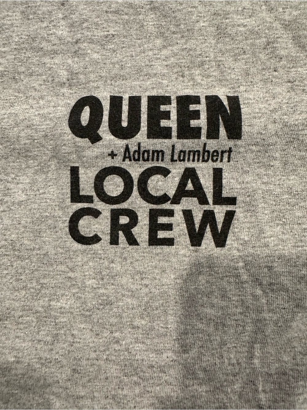 Queen Adam Lambert Local Crew concert tour XL rare